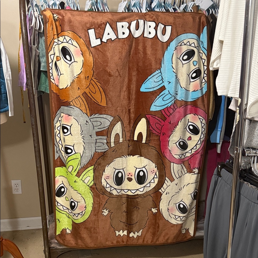 LABUBU Plush Character Blanket